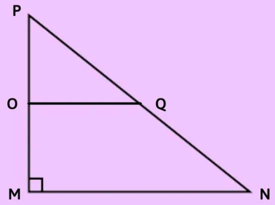 Ví dụ về đường trung bình trong tam giác vuông