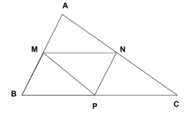 MN là đường trung bình của tam giác ABC